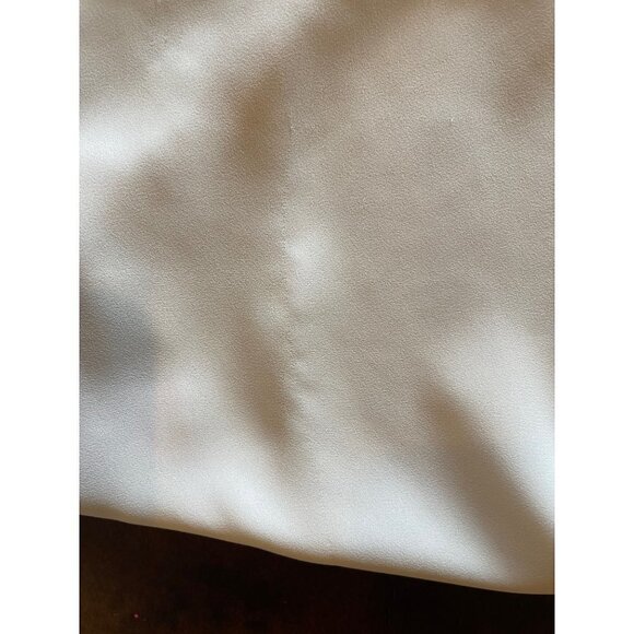 Krisa Ivory Cream High Neck Keyhole Cut Out Front Tie Waist Blouse Size‎ XS - Picture 11 of 11